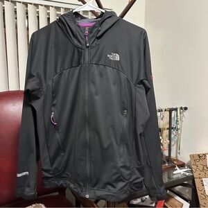 The North Face Summit Series Women’s Soft Shell Jacket L Hooded Black